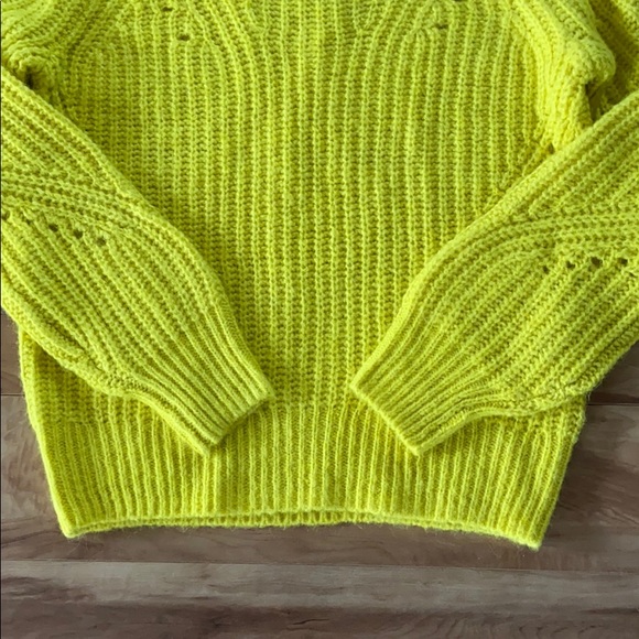 Gap woman’s brushed wool-blend pointelle crewneck - Picture 5 of 8